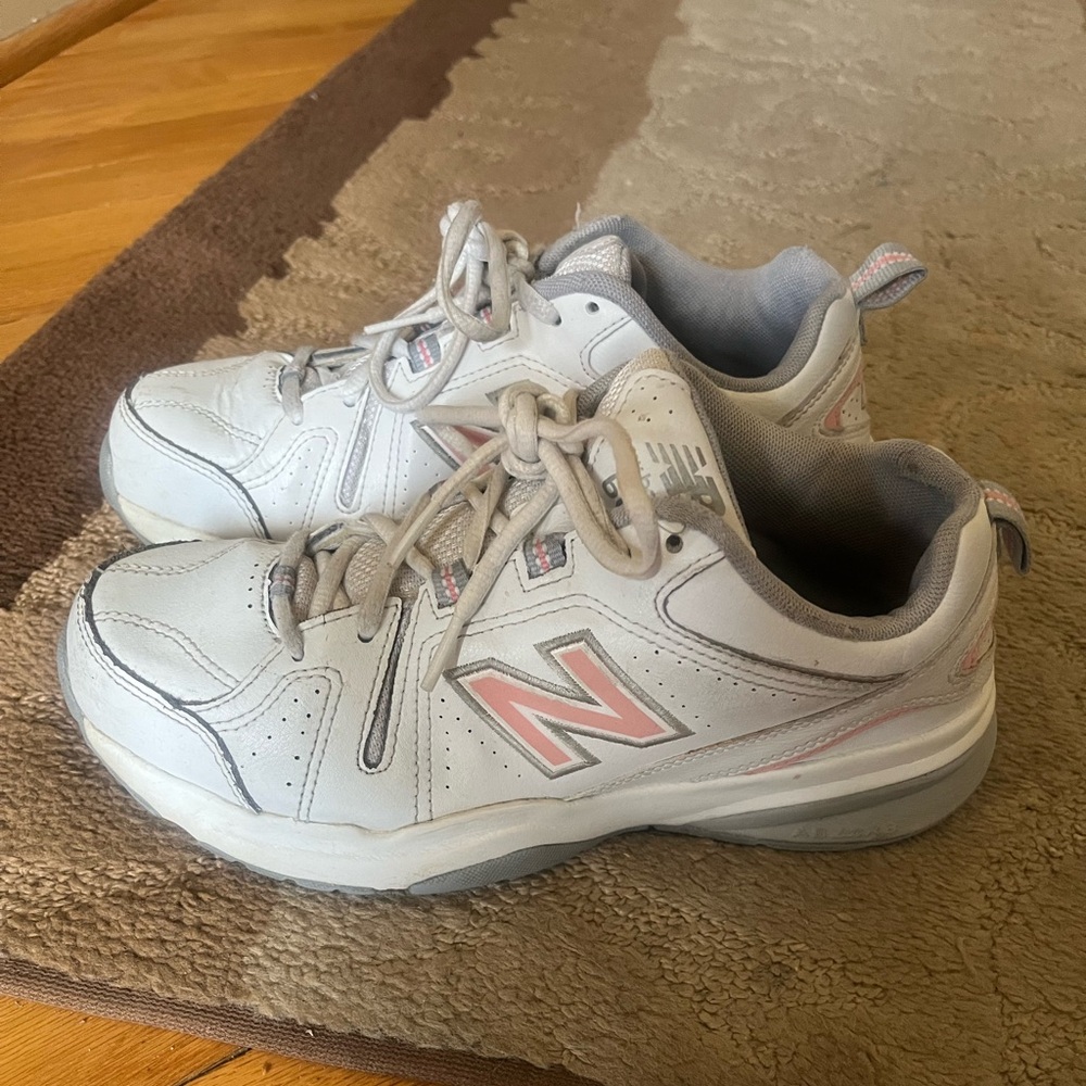 Women’s New Balance 608 v5 White, Pink & Grey Sneakers- Size 7 - Picture 8 of 11